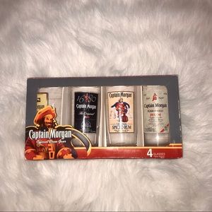 4 Captain Morgan Glasses